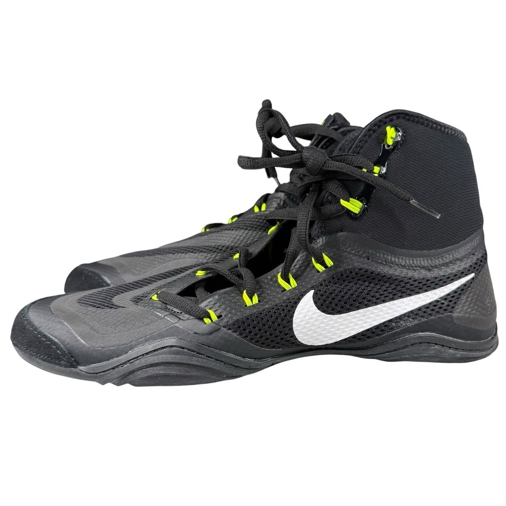 Nike Hypersweep Wrestling Shoes - Men's 12.5 - Black/White/Volt - NWOB - Picture 2 of 7